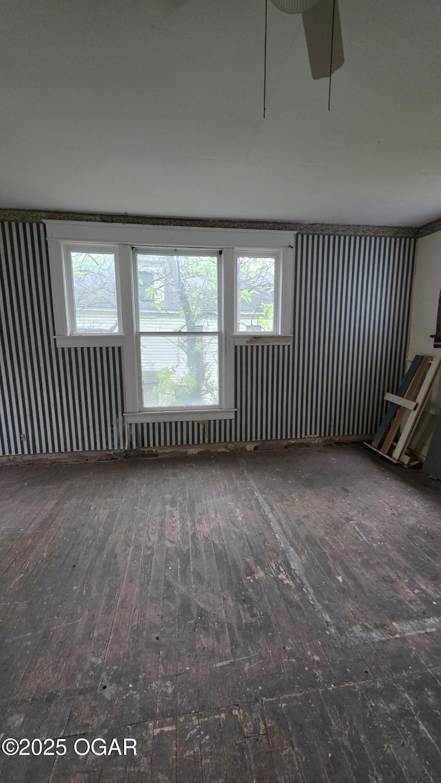 114 S Pennsylvania St, Webb City, MO 64870 - empty room with a wealth of natural light and hardwood / wood-style floors