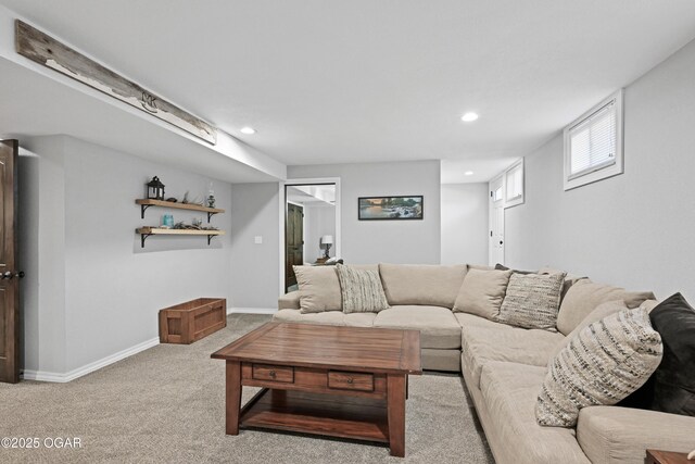 400 Silverwood Ln, Joplin, MO 64801 - carpeted living room with recessed lighting and baseboards