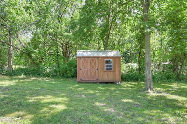 400 Silverwood Ln, Joplin, MO 64801 - view of shed with a wooded view