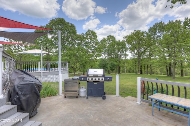 4537 Dolphin Dr, Joplin, MO 64804 - view of patio / terrace with area for grilling and a wooden deck