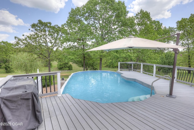4537 Dolphin Dr, Joplin, MO 64804 - pool featuring a deck
