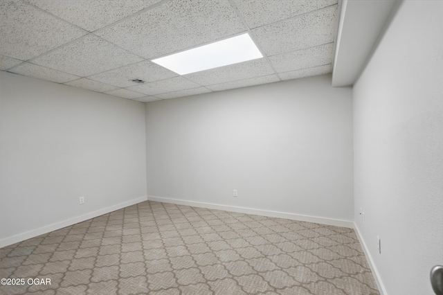 1214 Bramar Dr, Joplin, MO 64804 - unfurnished room featuring a drop ceiling and baseboards