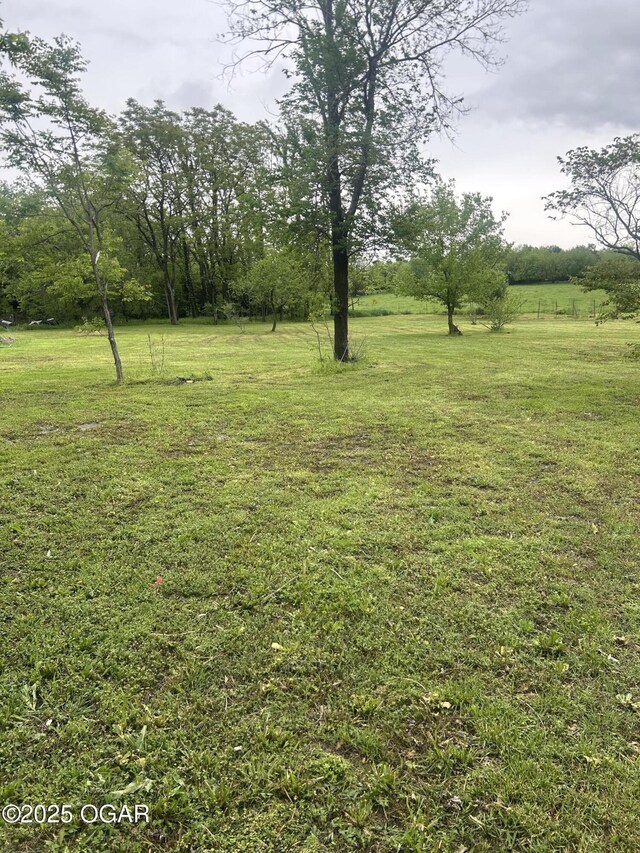 view of green lawn