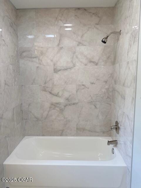 bathroom featuring bathtub / shower combination