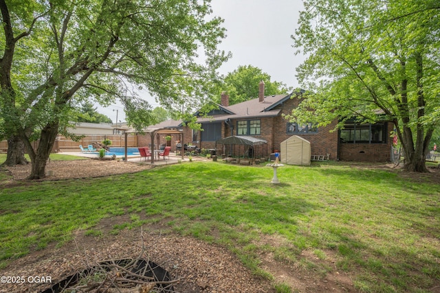 view of yard with a patio