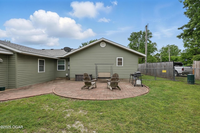 back of property featuring a patio