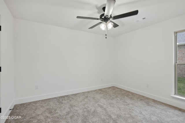 1318 Foundry Dr, Carthage, MO 64836 - empty room with carpet, a ceiling fan, and baseboards