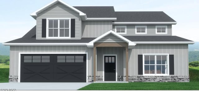 1110 E 42nd St, Joplin, MO 64804 - craftsman house featuring a garage, concrete driveway, and roof with shingles