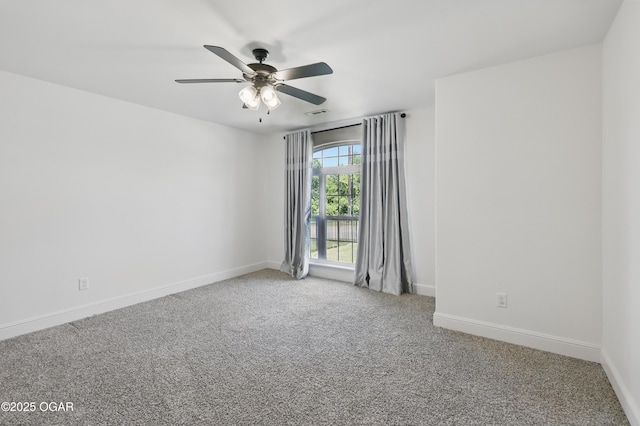 1020 S Florida Ave, Joplin, MO 64801 - carpeted empty room with a ceiling fan and baseboards