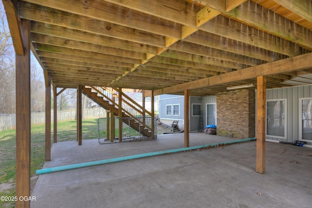 10208 Timberline Cir, Joplin, MO 64804 - view of patio / terrace with stairway and fence