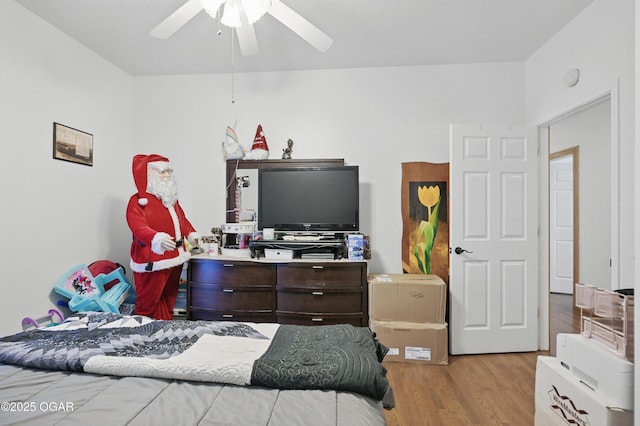 21103 Colt Ln, Diamond, MO 64840 - bedroom featuring light wood finished floors and ceiling fan