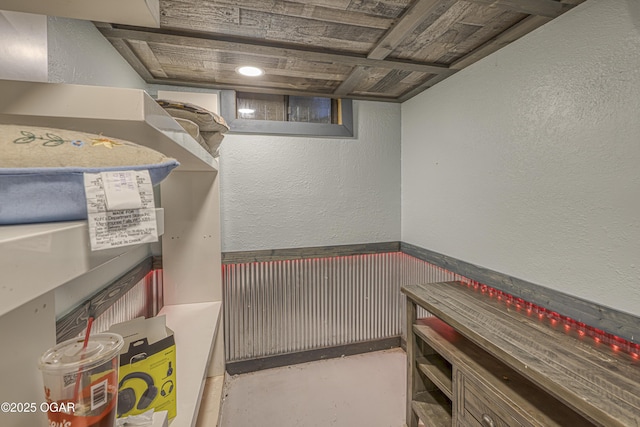 view of storage area
