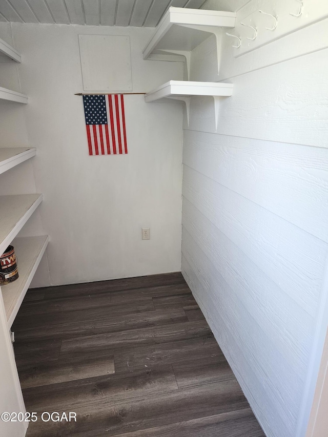 208 NW 10th Rd, Lamar, MO 64759 - below grade area featuring dark wood-style floors