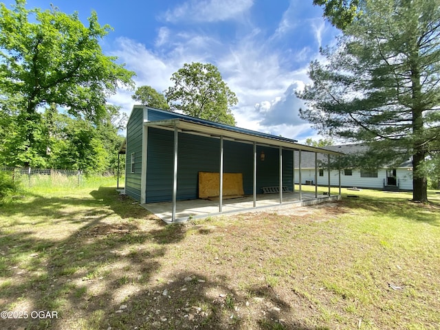 21522 Old Ritchey Rd, Granby, MO 64844 - back of property with a patio
