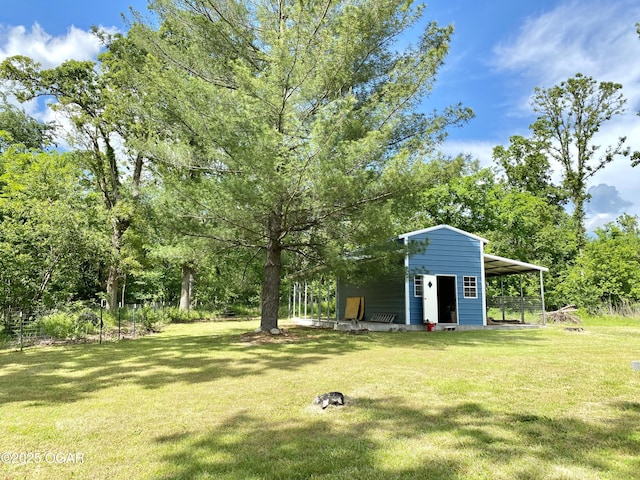 21522 Old Ritchey Rd, Granby, MO 64844 - view of yard with an outdoor structure