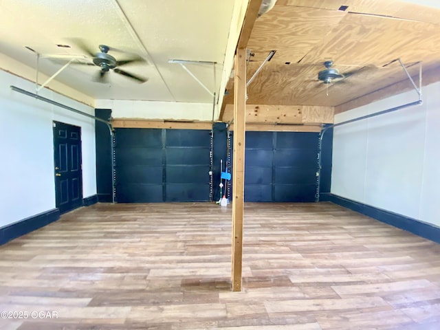 21522 Old Ritchey Rd, Granby, MO 64844 - garage featuring ceiling fan