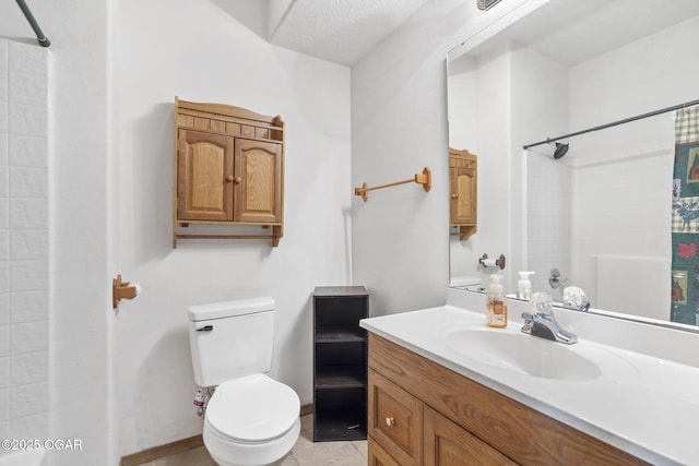 9969 Lawrence Unit 2222, Monett, MO 65708 - full bath featuring toilet, a shower, vanity, and tile patterned flooring