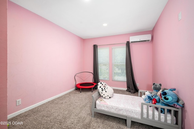 201 S Tom, Webb City, MO 64870 - carpeted bedroom with a wall unit AC and baseboards