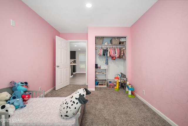 201 S Tom, Webb City, MO 64870 - unfurnished bedroom with carpet flooring, baseboards, and recessed lighting