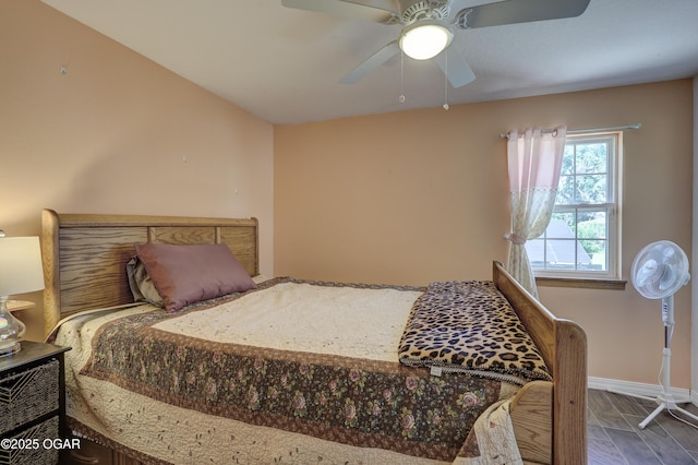 505 W Gault St, Carl Junction, MO 64834 - bedroom featuring baseboards and ceiling fan