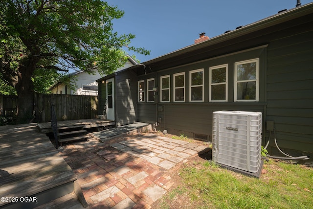 2716 E 14th St, Joplin, MO 64801 - view of patio with central AC unit and a deck