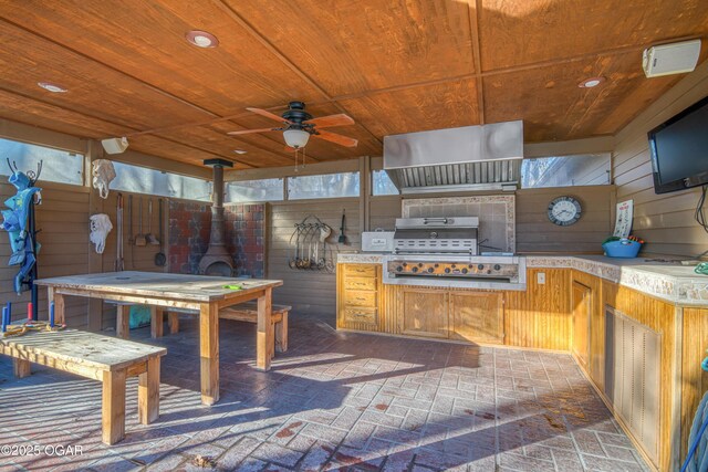 4 Emerald Dr, Joplin, MO 64804 - view of patio with a ceiling fan and outdoor dining area