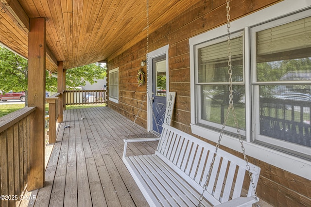 3219 Hughes Ave, Parsons, KS 67357 - view of porch