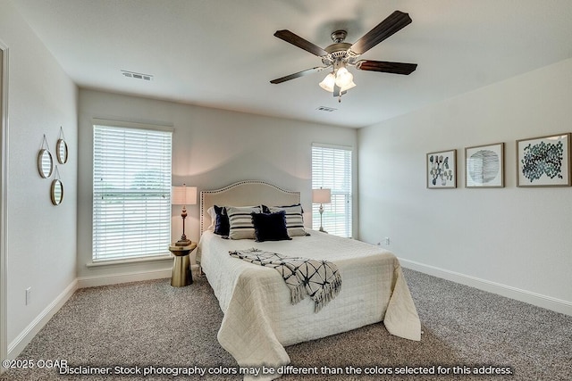 1619 Sedge St, Joplin, MO 64801 - bedroom with carpet, baseboards, and a ceiling fan