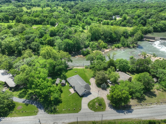 5594 Riverside Dr, Joplin, MO 64804 - bird's eye view of a heavily wooded area