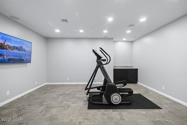 3802 Fawn Trl, Joplin, MO 64804 - exercise room with recessed lighting and baseboards
