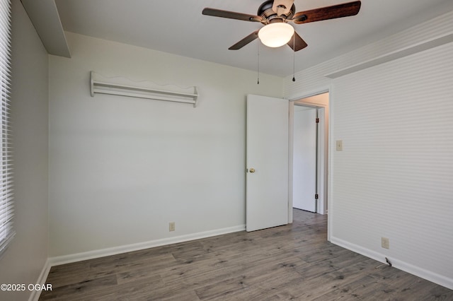3124 Missouri Ave, Joplin, MO 64804 - unfurnished room with ceiling fan, wood finished floors, and baseboards