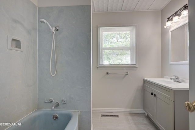 3124 Missouri Ave, Joplin, MO 64804 - full bath with vanity, tub / shower combination, and tile patterned flooring