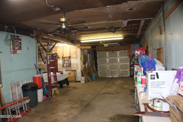 423 Mower St, Duenweg, MO 64841 - garage with ceiling fan