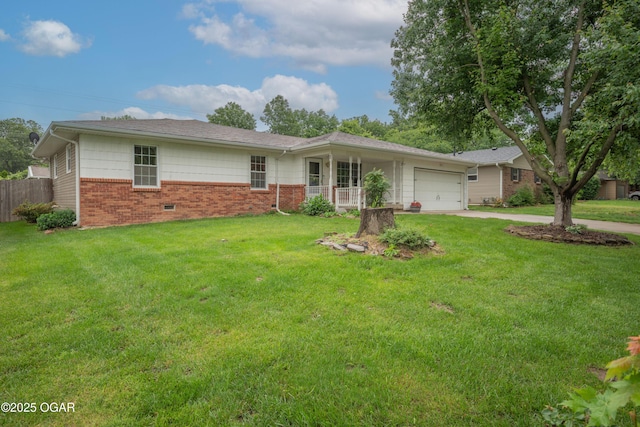 3431 Hawthorn Dr, Joplin, MO 64804 - ranch-style house with brick siding, a garage, and concrete driveway