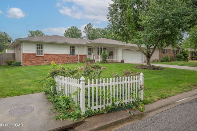 3431 Hawthorn Dr, Joplin, MO 64804 - ranch-style house with brick siding, an attached garage, and driveway