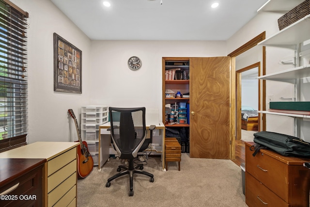 3431 Hawthorn Dr, Joplin, MO 64804 - office area featuring light colored carpet and recessed lighting