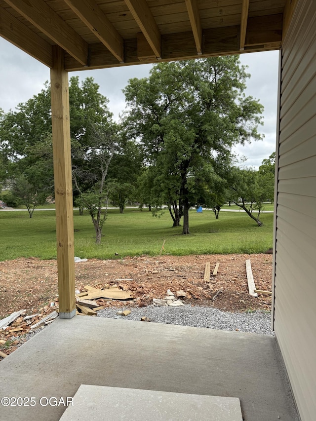 2006 E Quincy St, Joplin, MO 64801 - view of patio / terrace with view of wooded area