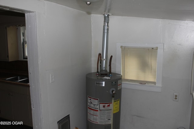 1417 S Jackson Ave, Joplin, MO 64804 - detailed view of water heater and a sink