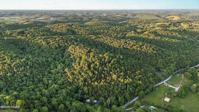 3759 Wheeler Branch Rd, Crane, MO 65633 - aerial overview of property's location with a heavily wooded area