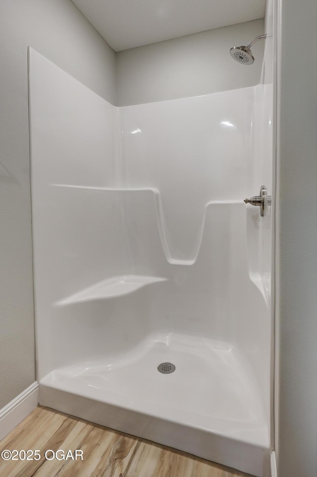 1919 Wisconsin Ave, Joplin, MO 64804 - full bathroom featuring wood finished floors and a shower