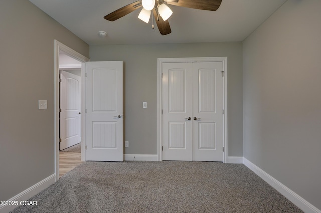 1919 Wisconsin Ave, Joplin, MO 64804 - unfurnished bedroom featuring light carpet, a closet, and ceiling fan