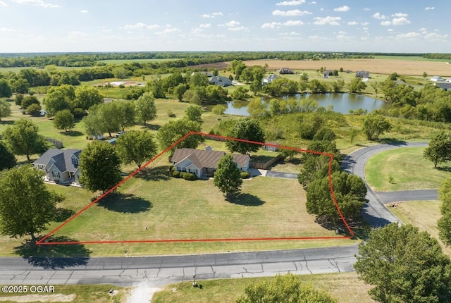 9511 County Lane 191, Carthage, MO 64836 - view of property location with a large body of water and property parcel outlined