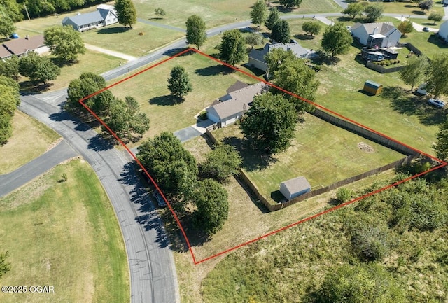 9511 County Lane 191, Carthage, MO 64836 - aerial view of property's location featuring property parcel outlined