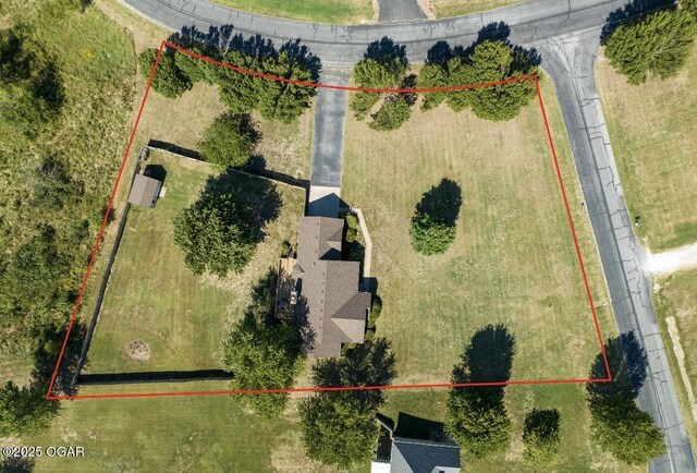 9511 County Lane 191, Carthage, MO 64836 - aerial overview of property's location with property parcel outlined