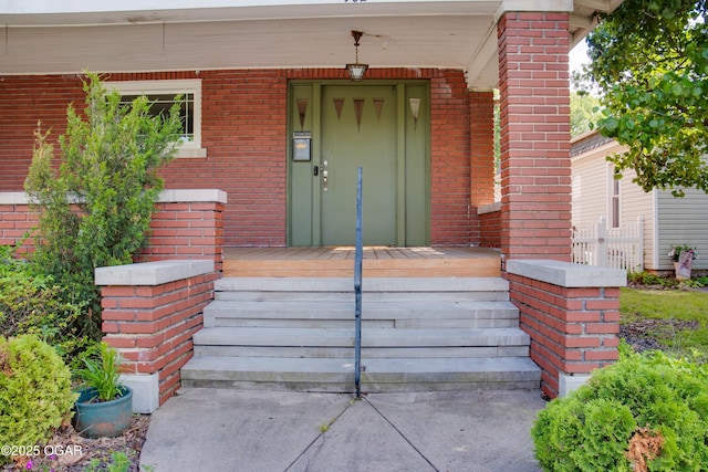 702 W Daugherty St, Webb City, MO 64870 - entrance to property with brick siding and a porch
