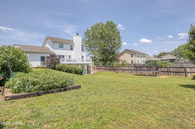 408 W Walton Ave, Carl Junction, MO 64834 - view of yard featuring a trampoline