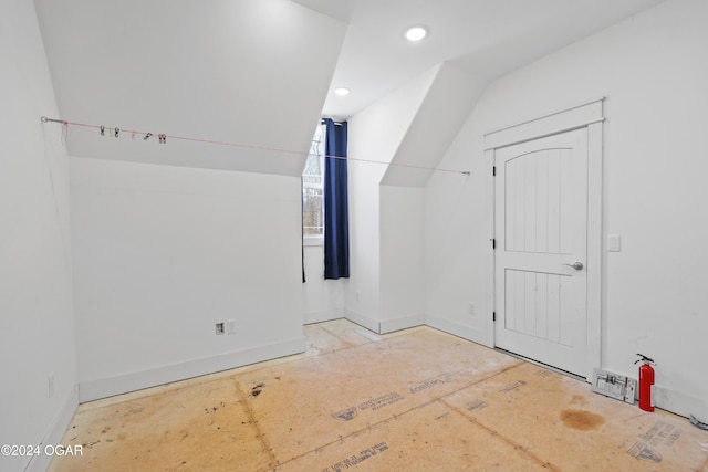 216 Timber Trail Dr, Joplin, MO 64804 - bonus room featuring recessed lighting, baseboards, and vaulted ceiling