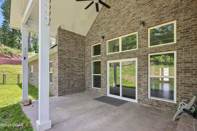216 Timber Trail Dr, Joplin, MO 64804 - view of patio / terrace featuring ceiling fan