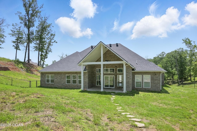 216 Timber Trail Dr, Joplin, MO 64804 - rear view of property featuring a patio and brick siding