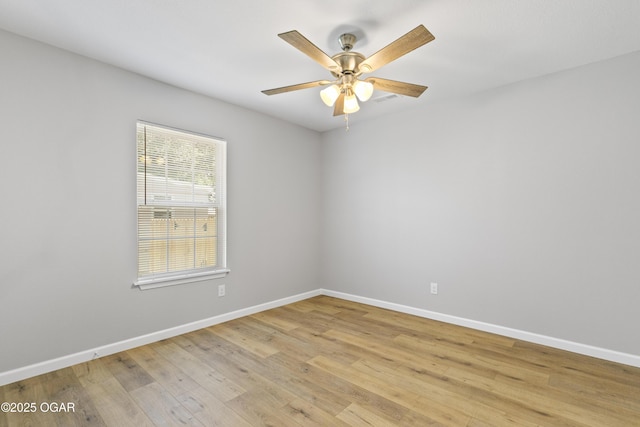504 S Mckinley Ave, Joplin, MO 64801 - unfurnished room featuring baseboards, a ceiling fan, and light wood finished floors